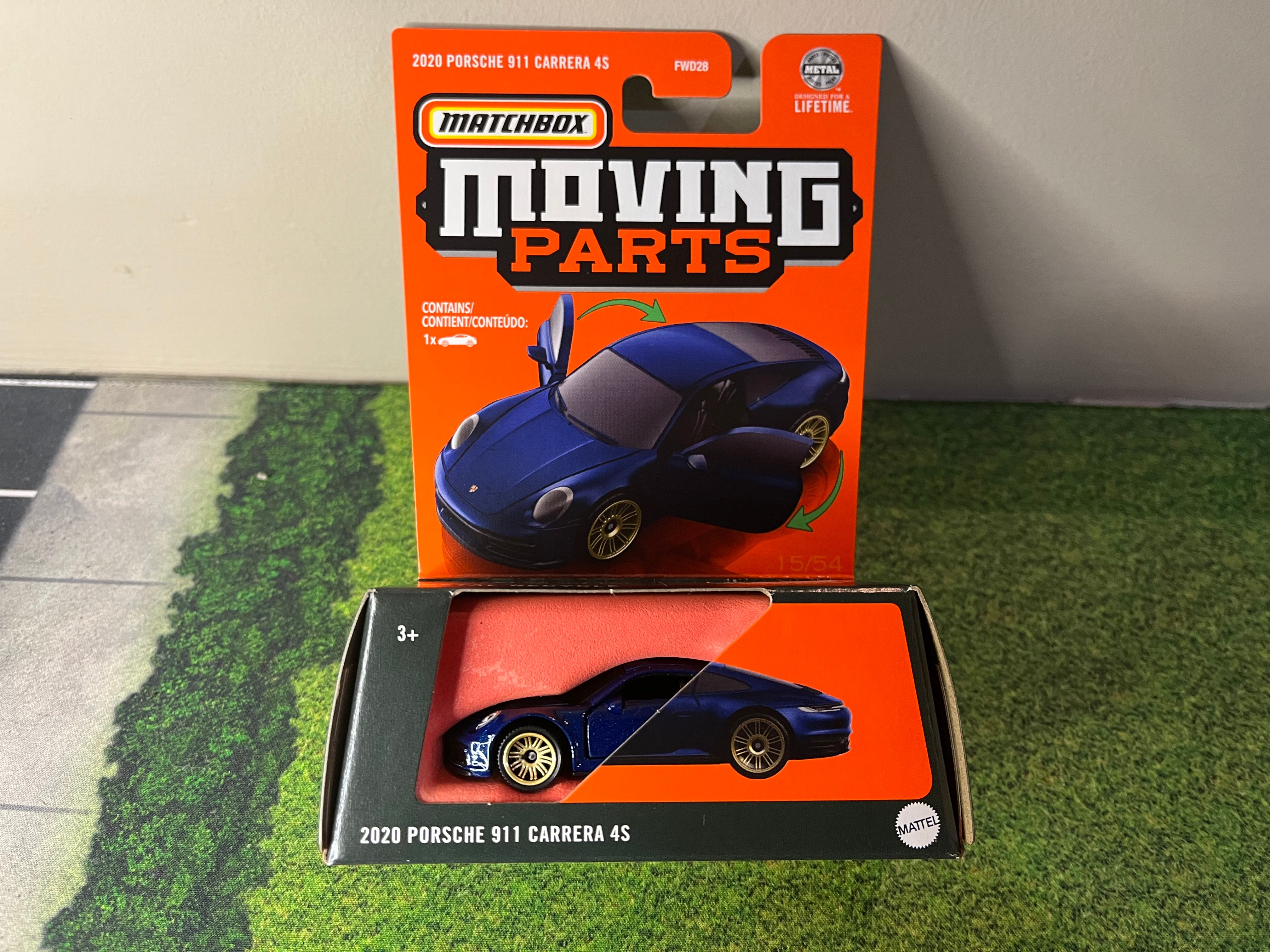 2020 Porsche 911 Carrera 4S * BLUE * 2024 Matchbox Moving Parts Case J、mySite、hgirdovlk