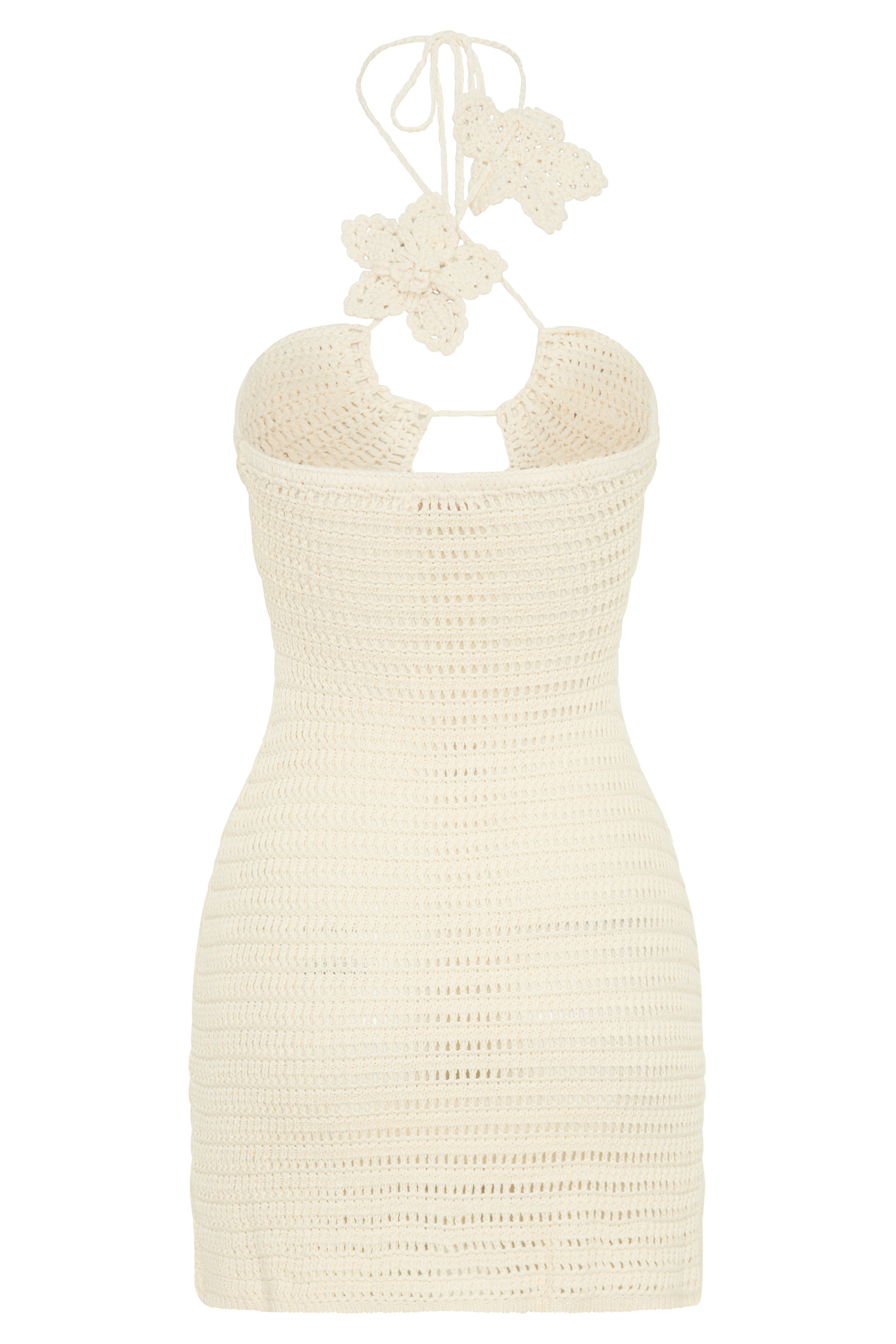 Kyla Floral Crochet Mini Dress - Buttercream、mySite、solidvoid