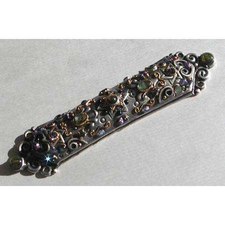 Michal Golan Abalone and Tanzanite Mezuzah、mySite、topwebapps