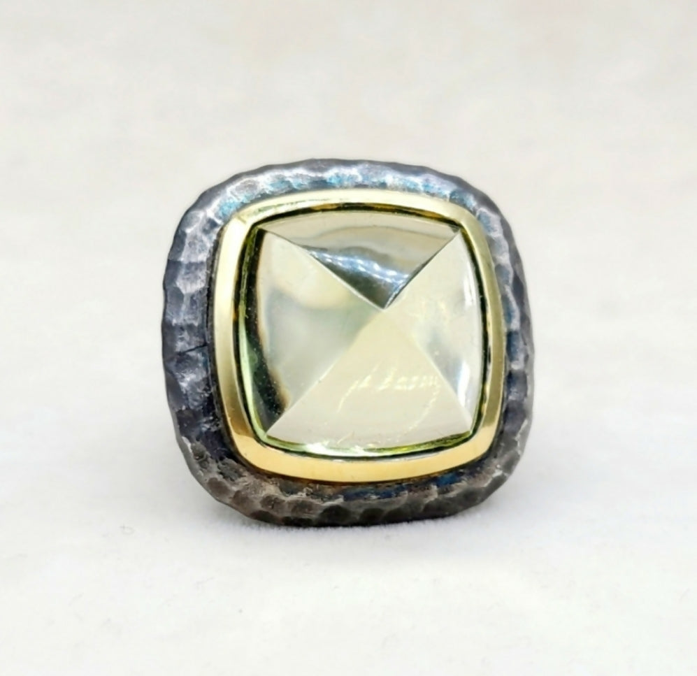 David Yurman Hammered Albion Ring 鈥?Lemon Citrine & Gold、mySite、hinf8tx79