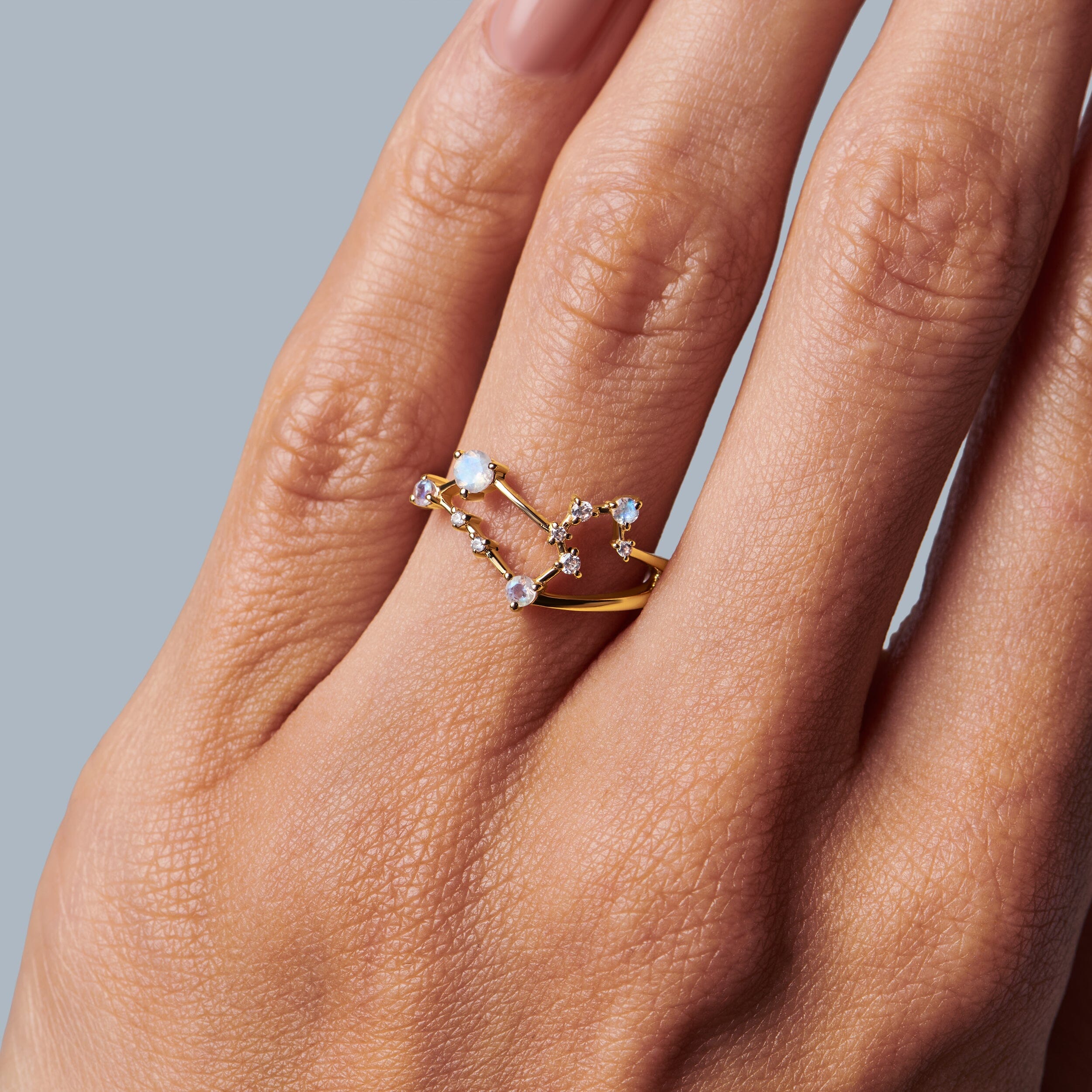 Moonstone Ring - Leo Zodiac Constellation、mySite、hinf8tx79
