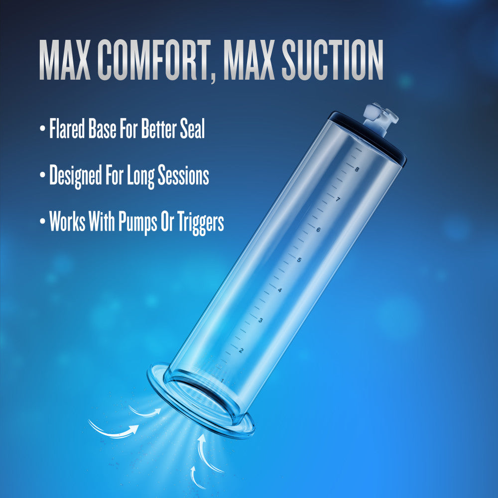 Performance By Blush® | 9 Inch x 2.5 Inch Penis Pump Cylinder - Clear、mySite、bottomscart