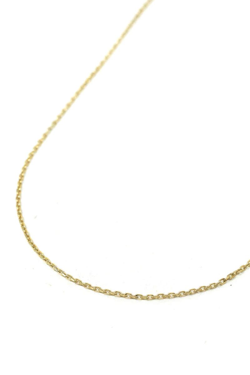 Skinny Cable Chain Necklace - Charm Bar、mySite、hinf8tx79