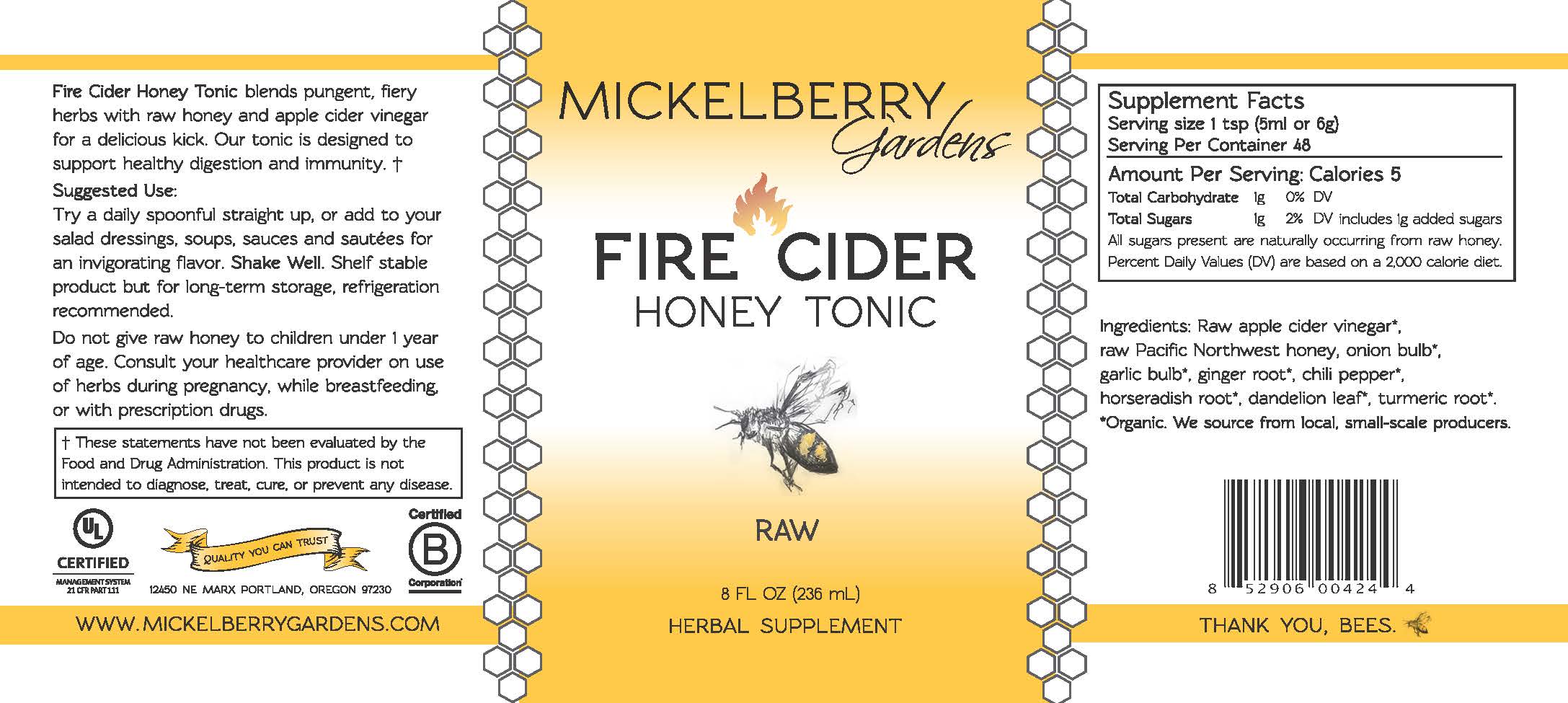 Fire Cider Honey Tonic、mySite、gigharbornorthrealestate