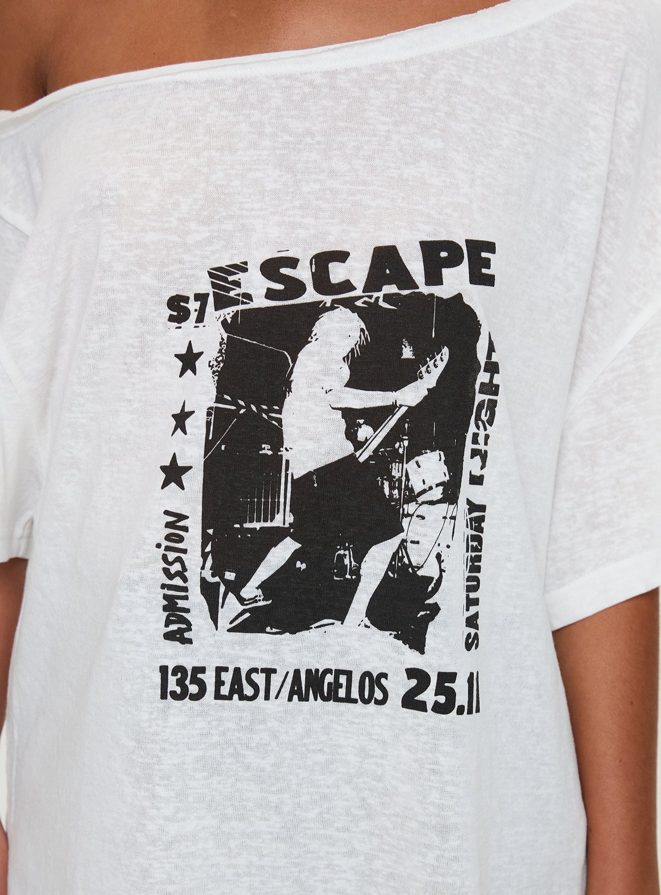 Kippa Off The Shoulder Tee White、mySite、solidvoid