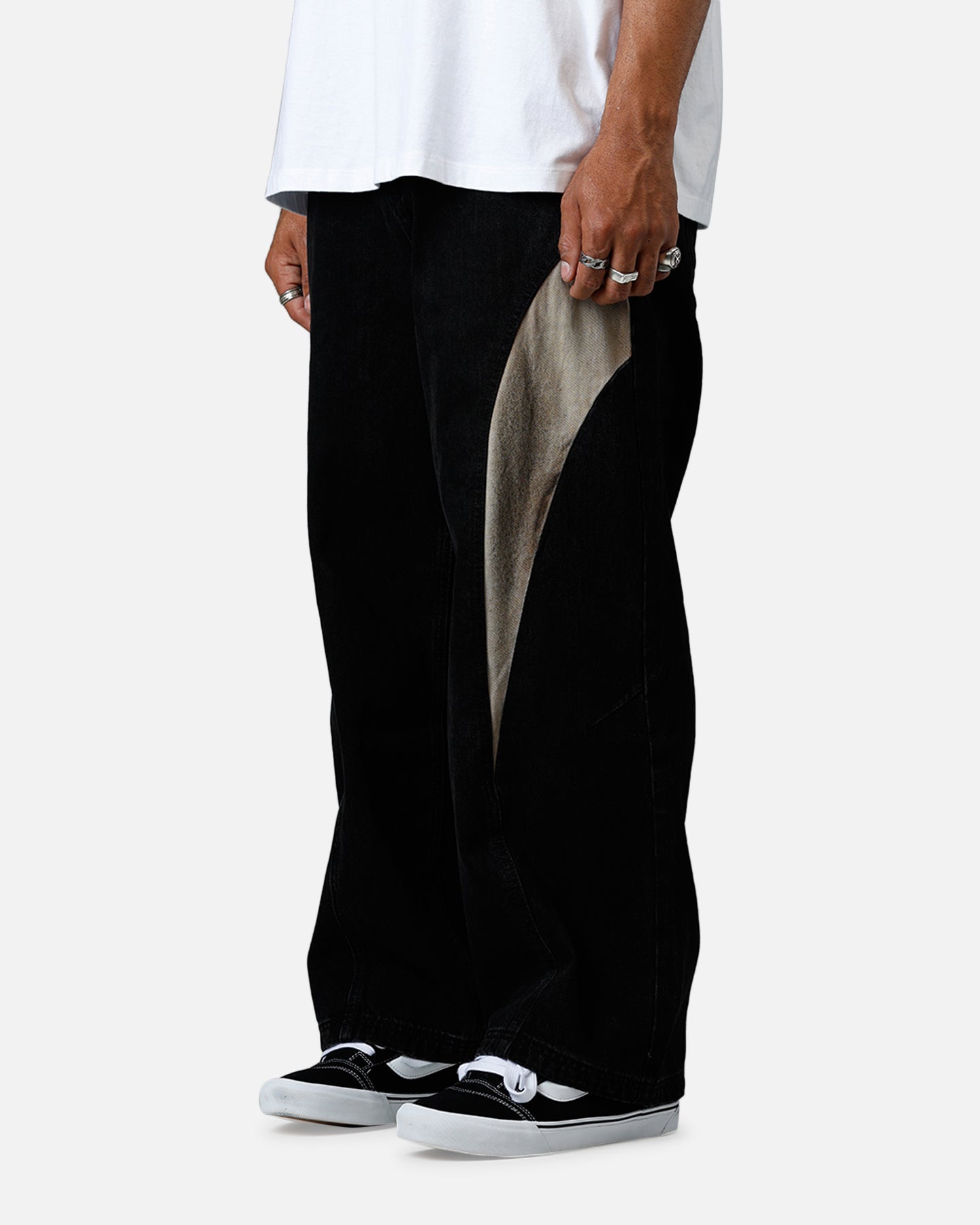 Saint Morta Amplus Workwear Jeans Black/Brown、mySite、zt4zffjzw