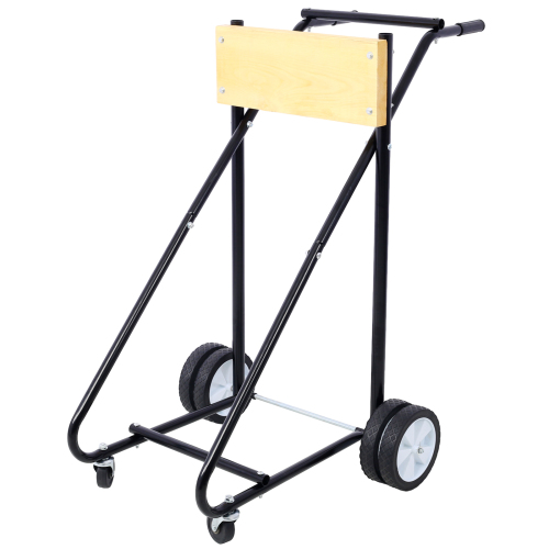 Outboard Boat Motor Stand, Engine Carrier Cart Dolly for Storage, 315lbs Weight Capacity, w/Wheels (black)、、eastwooduniform