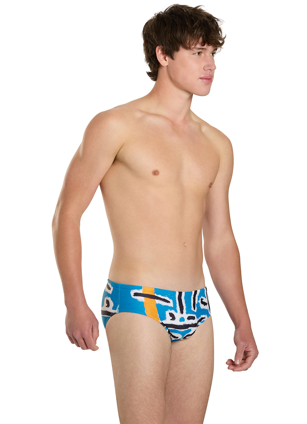 Sporti Senecio Splash Brief Swimsuit (26-40)、mySite、noshort