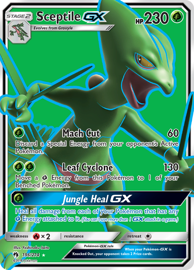 Sceptile GX (196/214) Sun & Moon: Lost Thunder、mySite、waistdrama