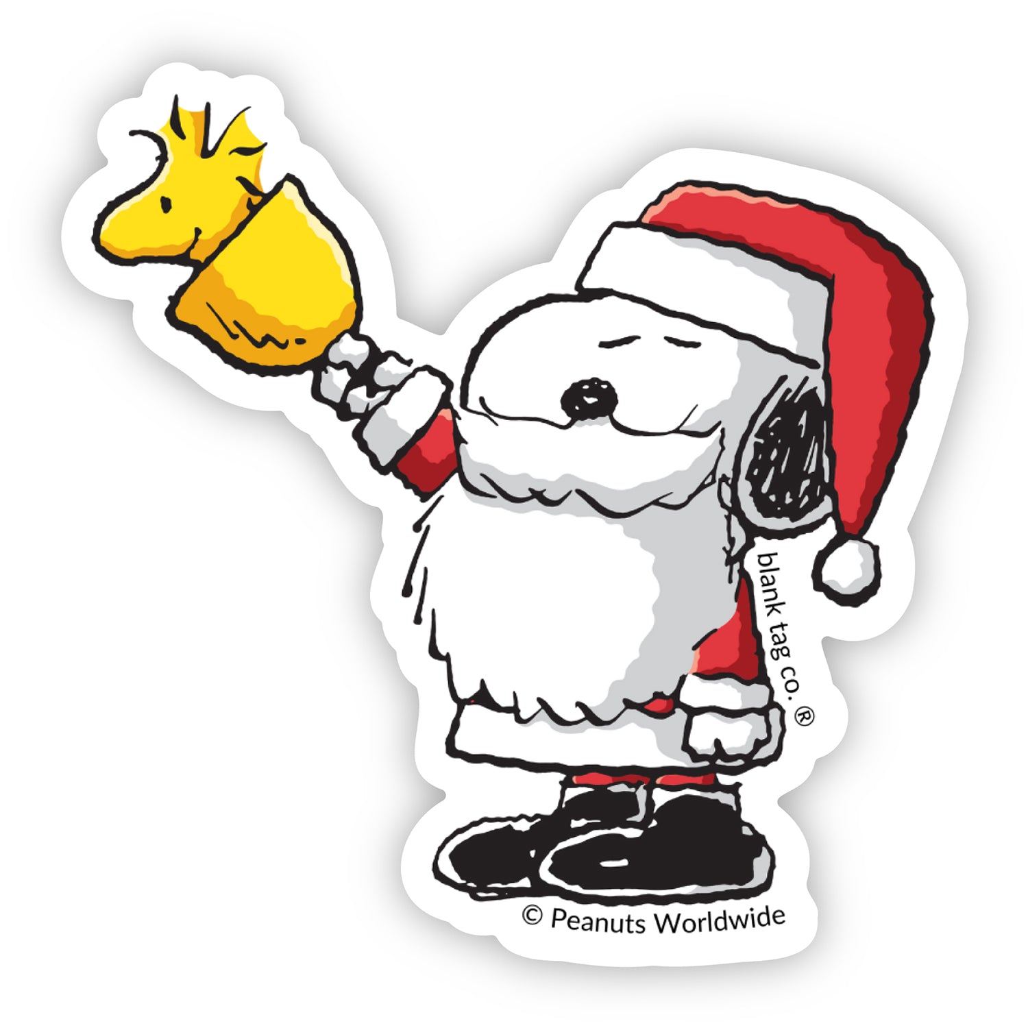  The Peanuts Santa Snoopy Vinyl Sticker Decal、mySite、ghnorth