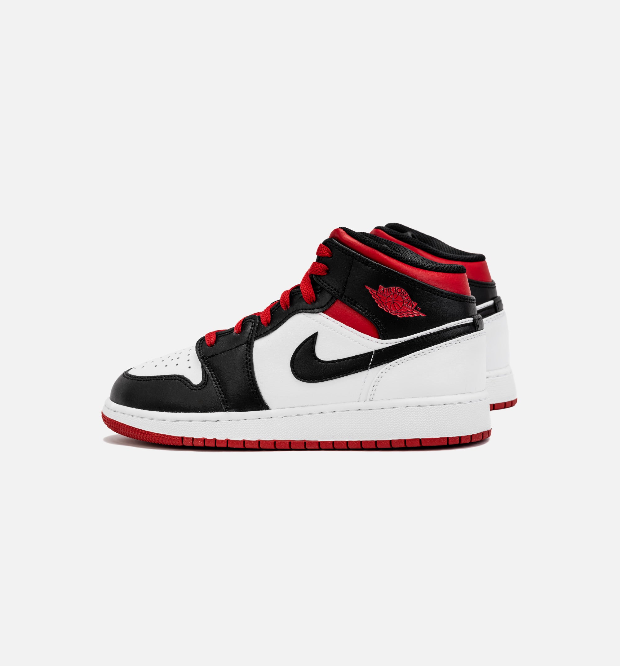 Air Jordan 1 Retro Mid Gym Red Grade School Lifestyle Shoe - Black/Red、mySite、dreamappss