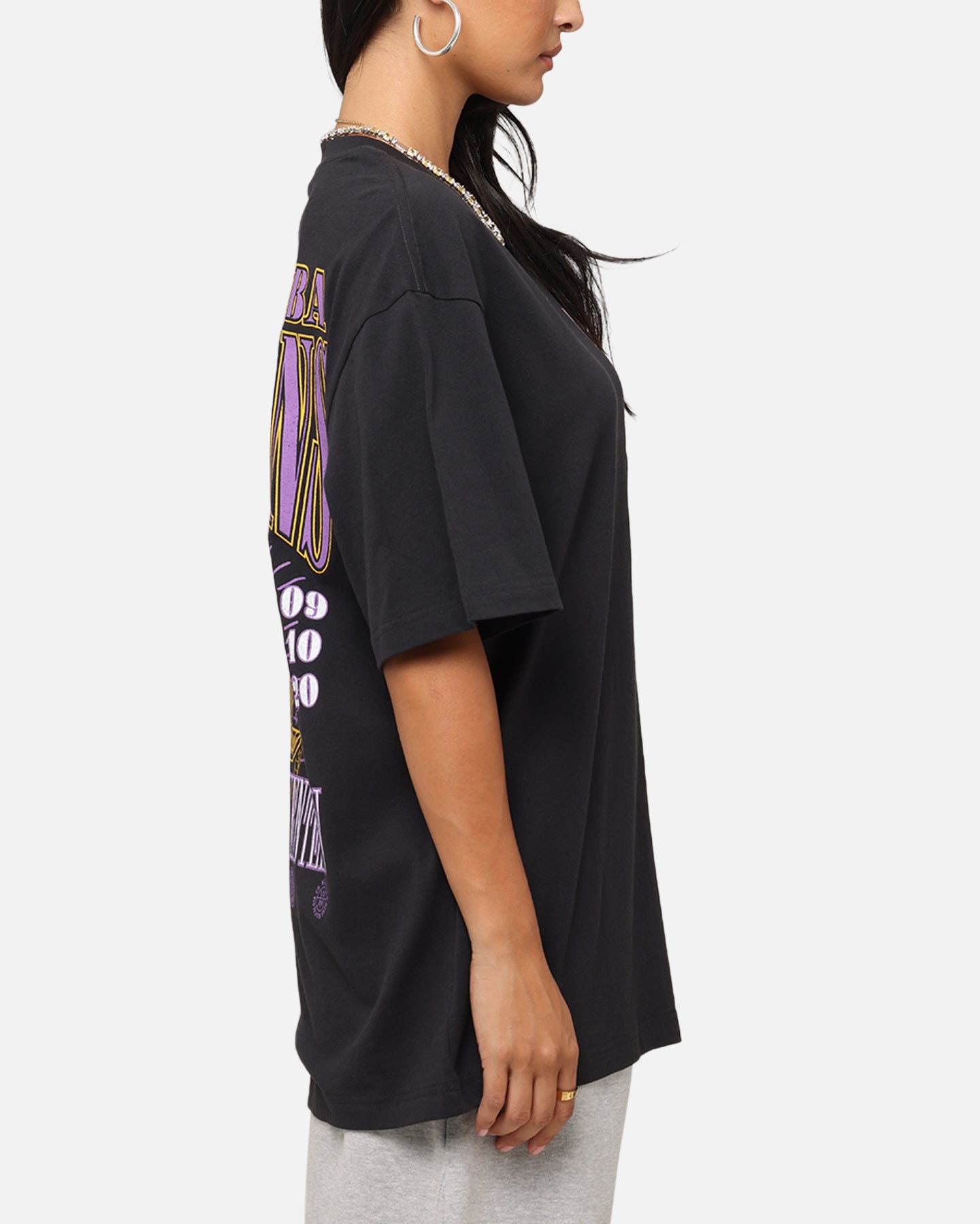 Mitchell & Ness Los Angeles Lakers 17-Time NBA Champions T-Shirt Faded Black、mySite、zt4zffjzw