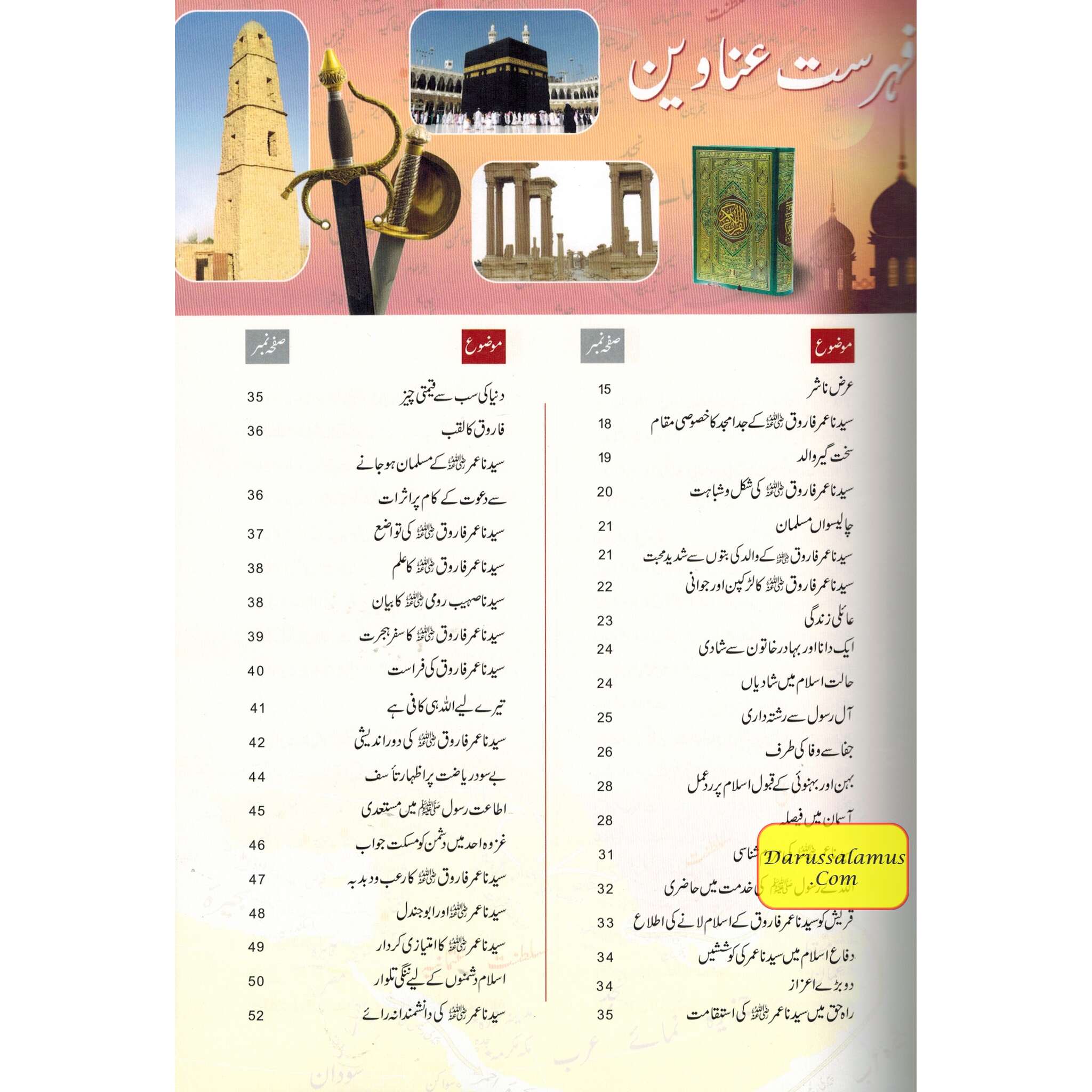 Sayedina Umar Farooq Ki Zindagi Kay Sunehray Waqiyat (Urdu Language) By Abdul Malik Mujahid、mySite、topwebapps