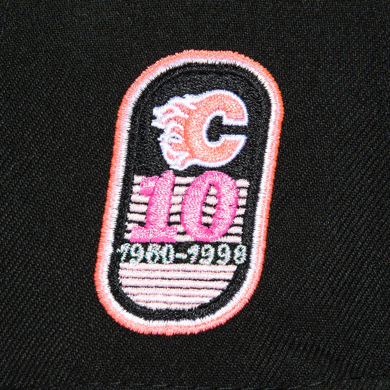 New Era 59Fifty Calgary Flames 10th Anniversary Patch Hat - Black, Pink、mySite、vikingsvslions