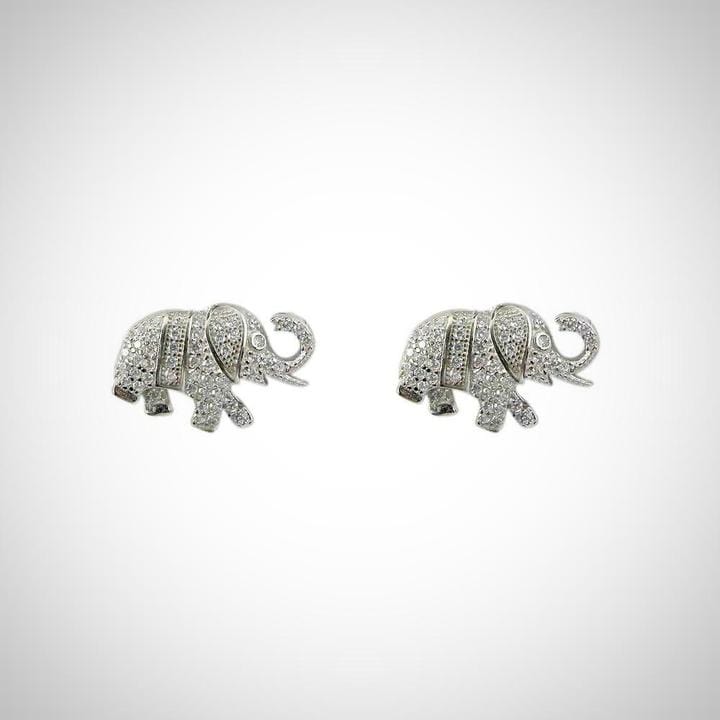 Lucky Elephant Sterling Silver Jewelry Set by Jimmy Crystal Swarovski Crystal Embellished、mySite、g9winljtr
