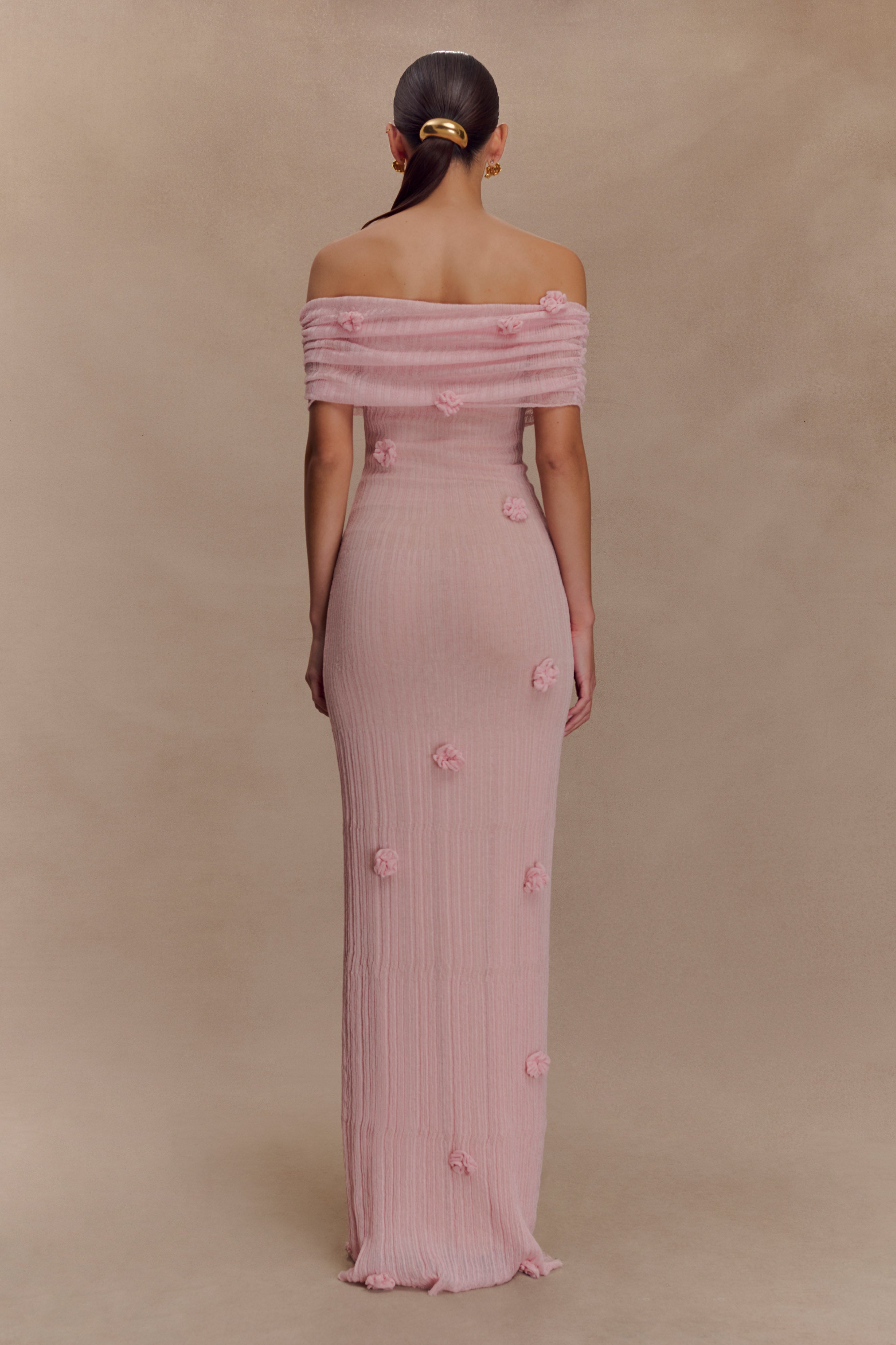Brynn Orchid Knit Maxi Dress - Pastel Pink、mySite、solidvoid