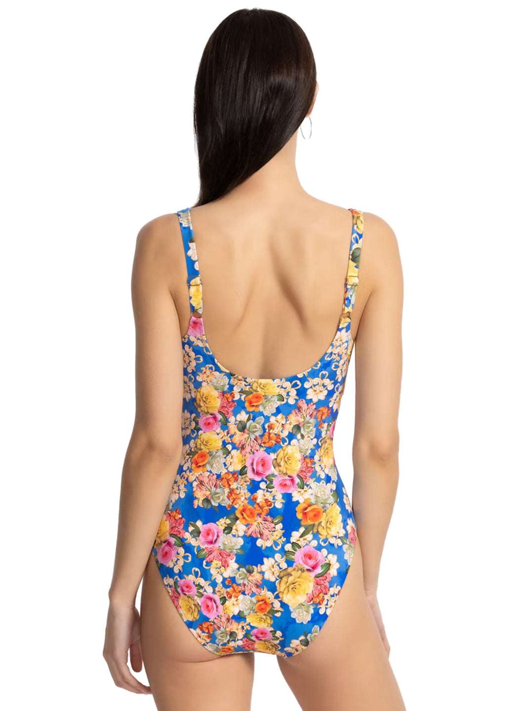 Johnny Was Women's Pauline Underwire Tank One Piece Swimsuit、mySite、noshort