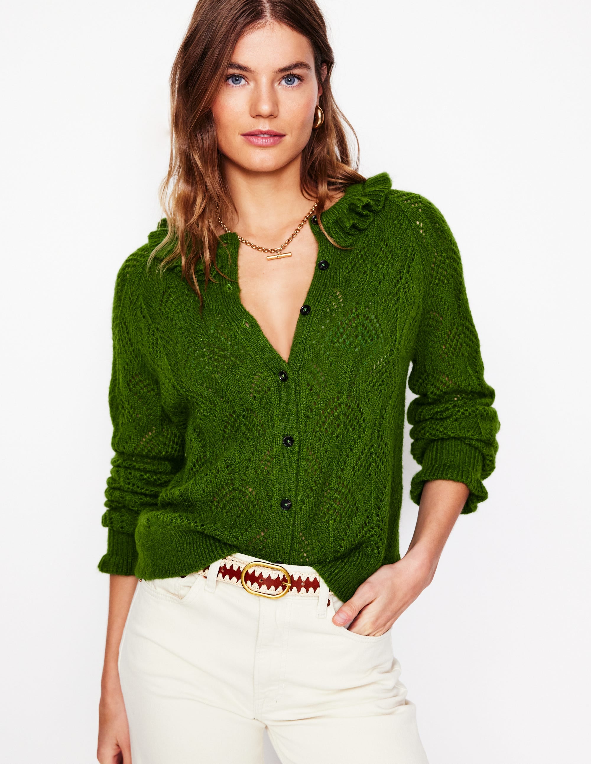  Alice Fluffy Stitch Cardigan-Promenade Green、mySite、ashleygrahame