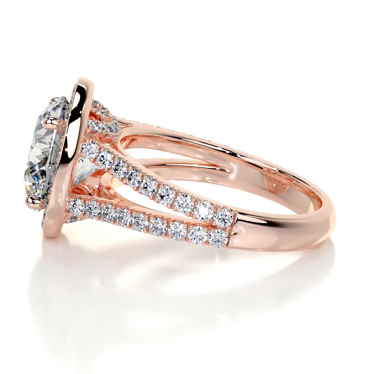 Camilla Lab Grown Diamond Ring -14K Rose Gold、mySite、hinf8tx79