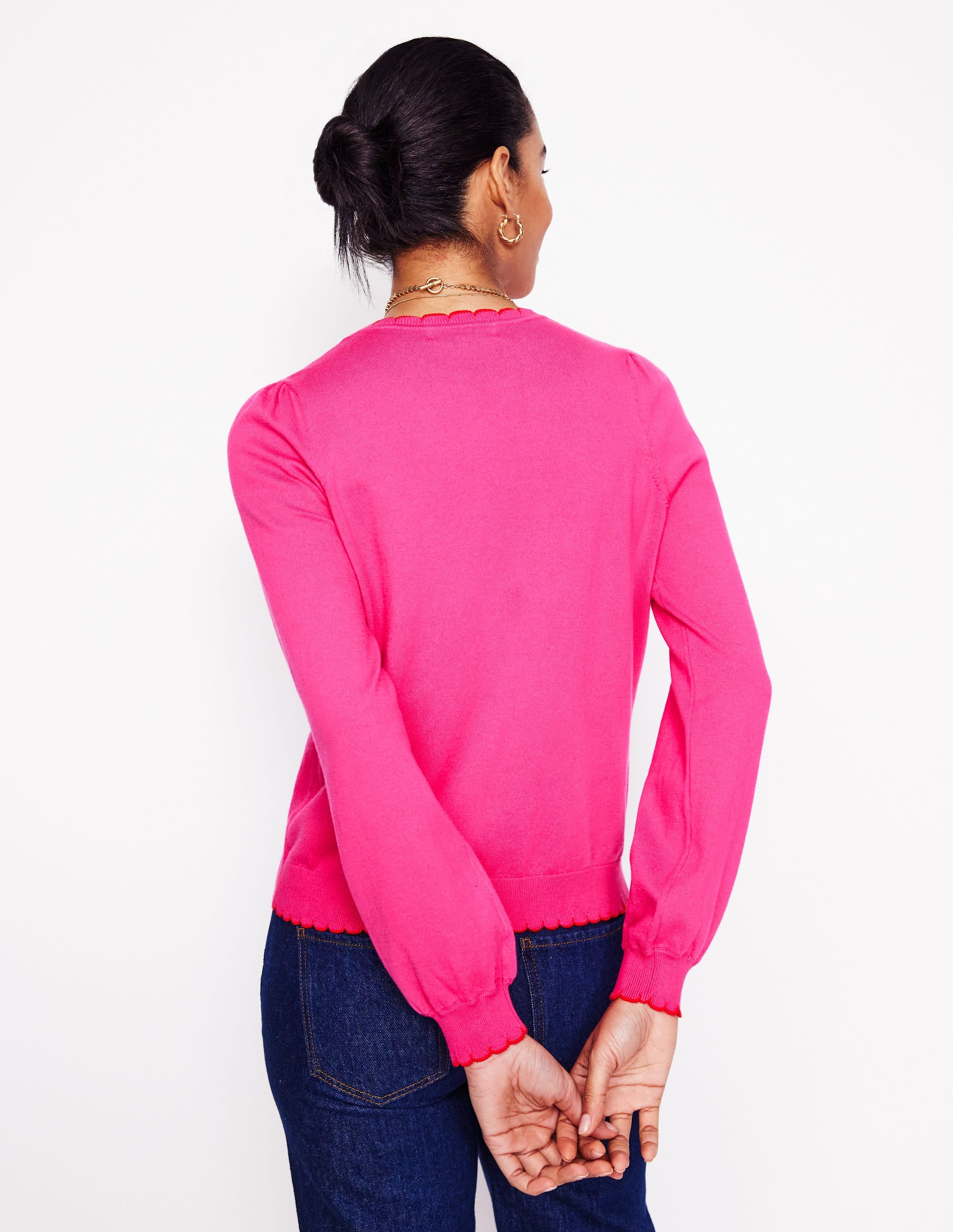  Pru Scallop Trim Jumper-Pink Peony、mySite、ashleygrahame