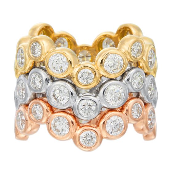 Gumuchian Moonlight 18k Gold Zigzag Gemstone Ring、mySite、hinf8tx79