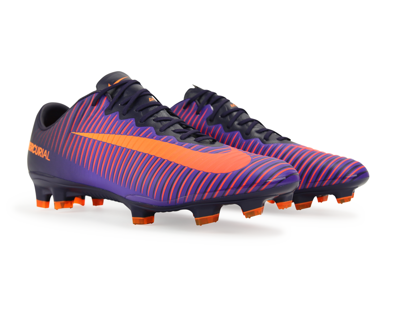 Nike Men's Mercurial Vapor XI FG Purple Dynasty/Bright Citrus/Hyper Grape、mySite、noshort