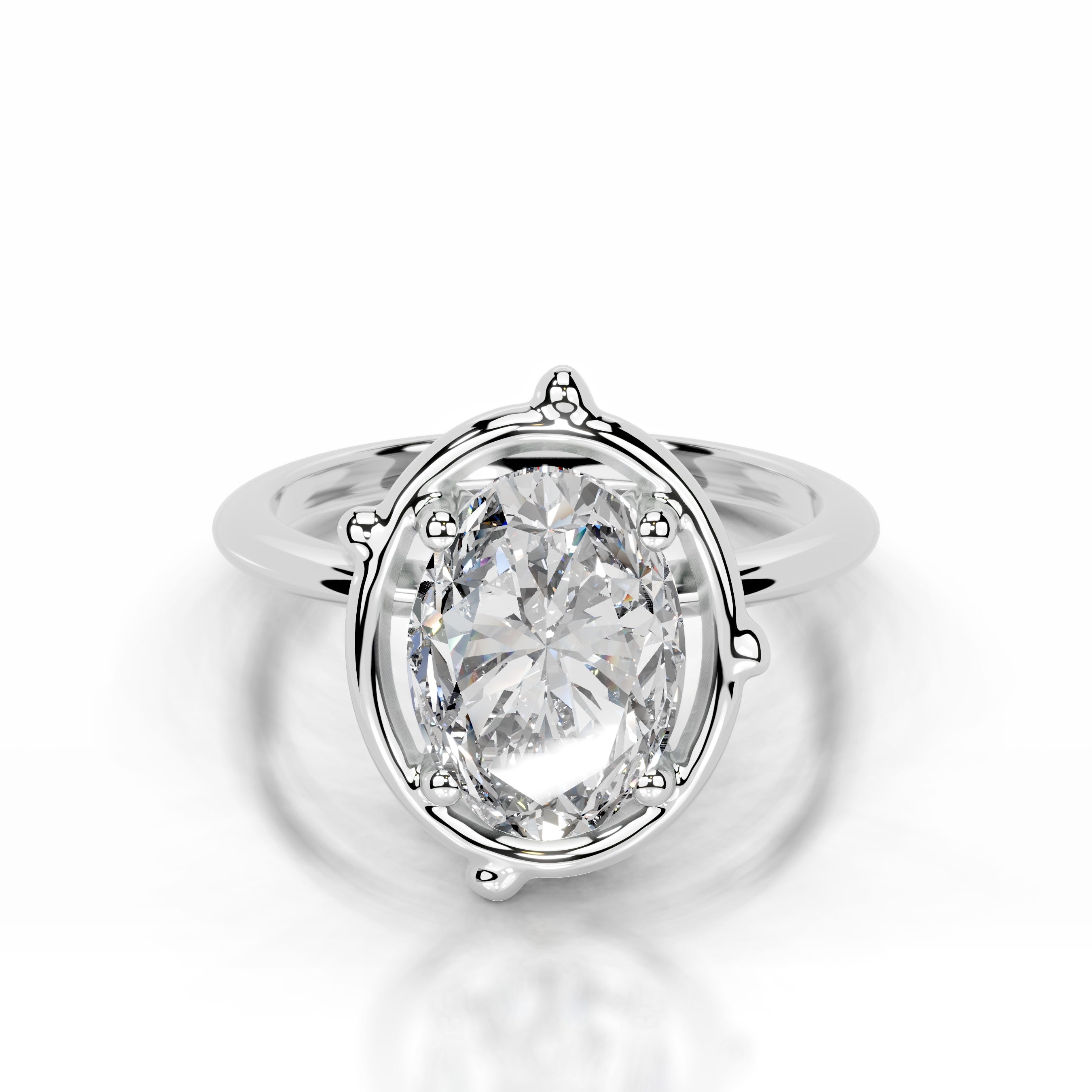 Rooted in Love Lab Grown Diamond Ring - 18K White Gold、mySite、hinf8tx79
