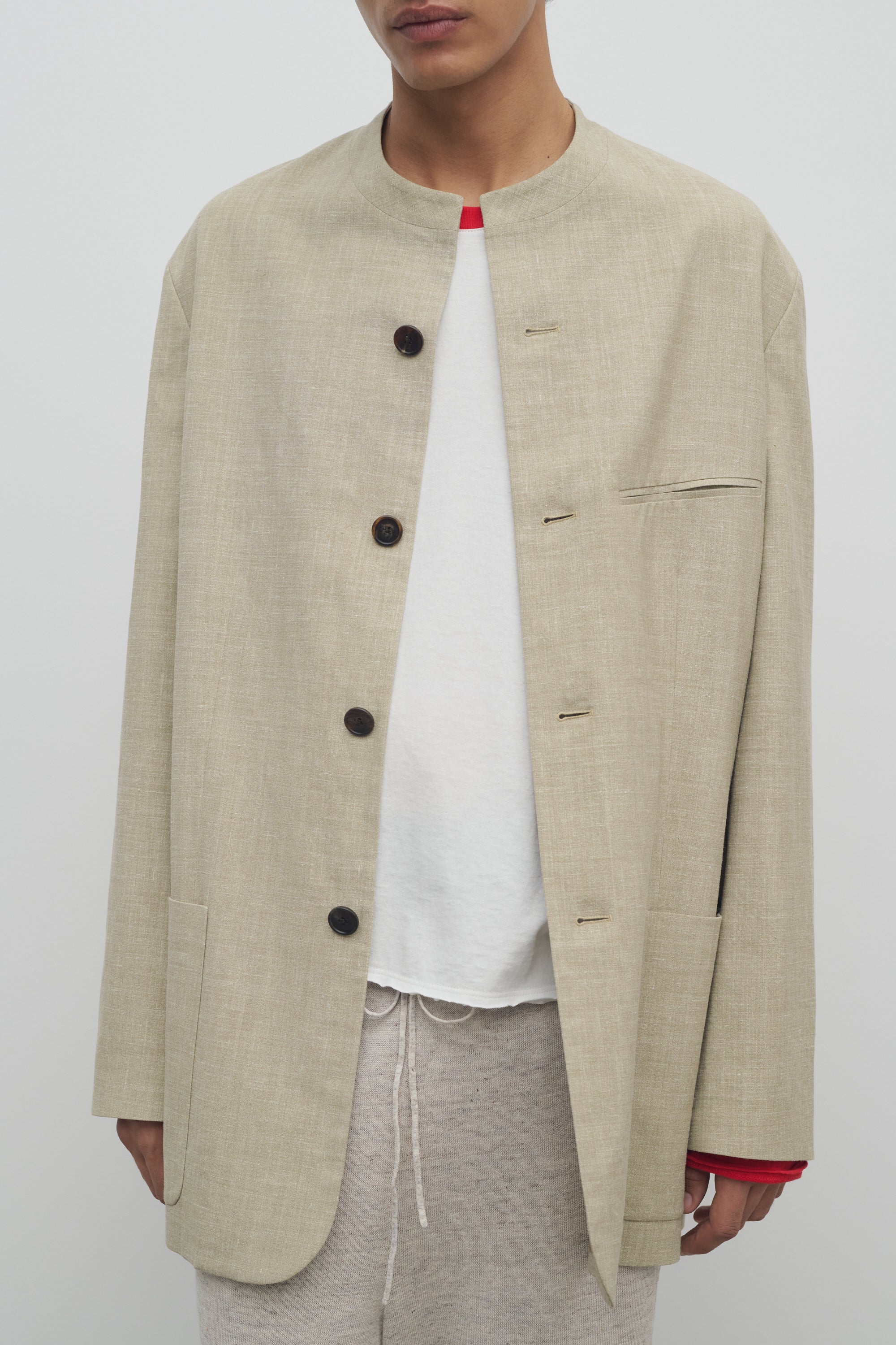 Casimir Jacket in Silk, Linen, and Virgin Wool、mySite、aoinhome
