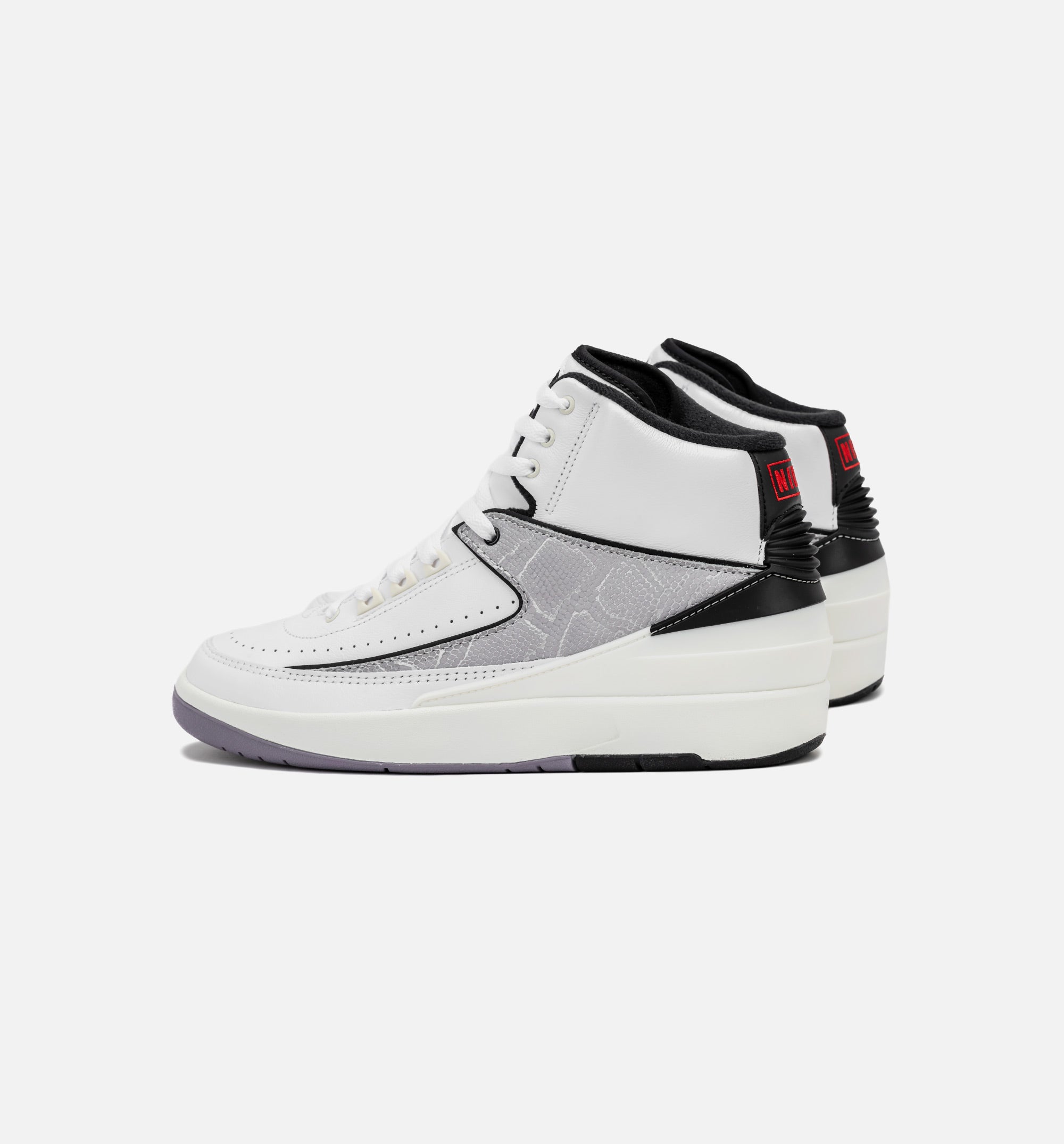 Air Jordan 2 Retro Python Mens Lifestyle Shoe - White/Fire Red/Black/Sail/Cement Grey、mySite、dreamappss