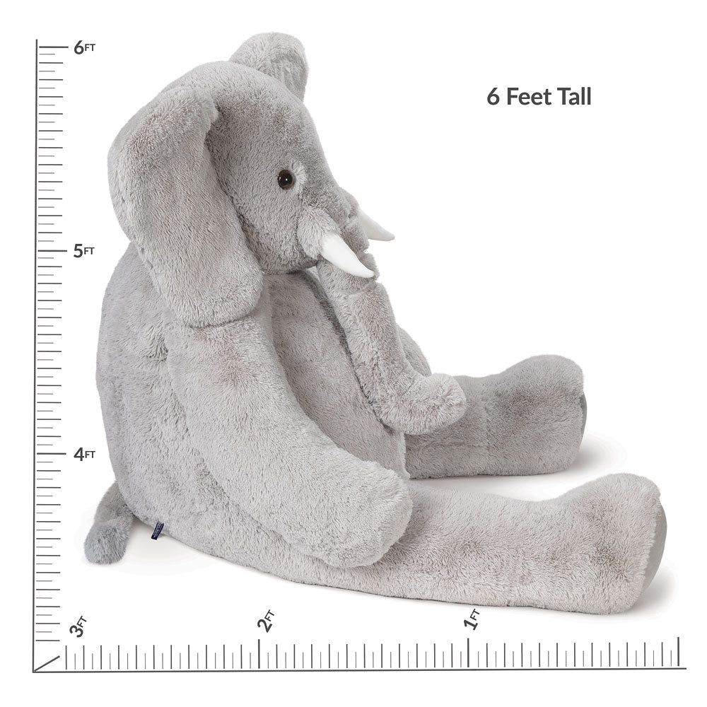 6 Ft. Giant Cuddle Elephant、mySite、g9winljtr