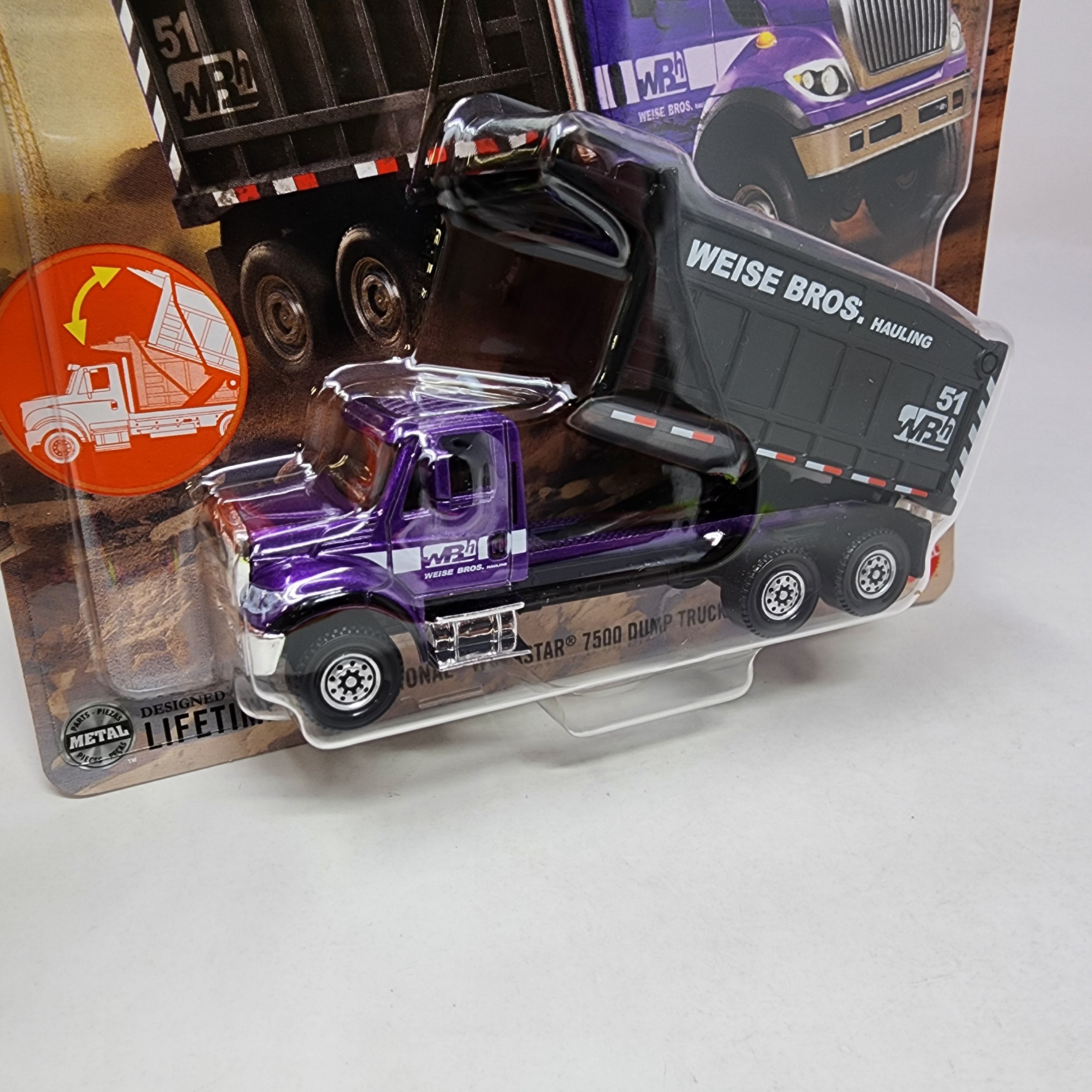 International Workstar 7500 Dump Truck #8/16 * Purple * 2025 Matchbox Working Rigs Case D、mySite、hgirdovlk