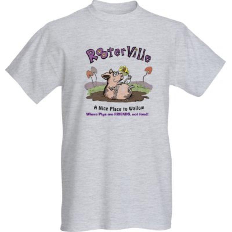 Kids Grey Rooterville, Nice Place to Wallow T-Shirt*、mySite、g9winljtr