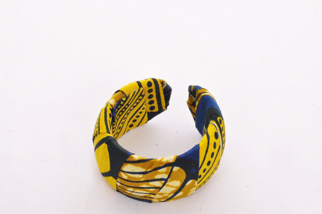 Mustard Blue Black African Bangle-DPBG3210A、mySite、solidvoid