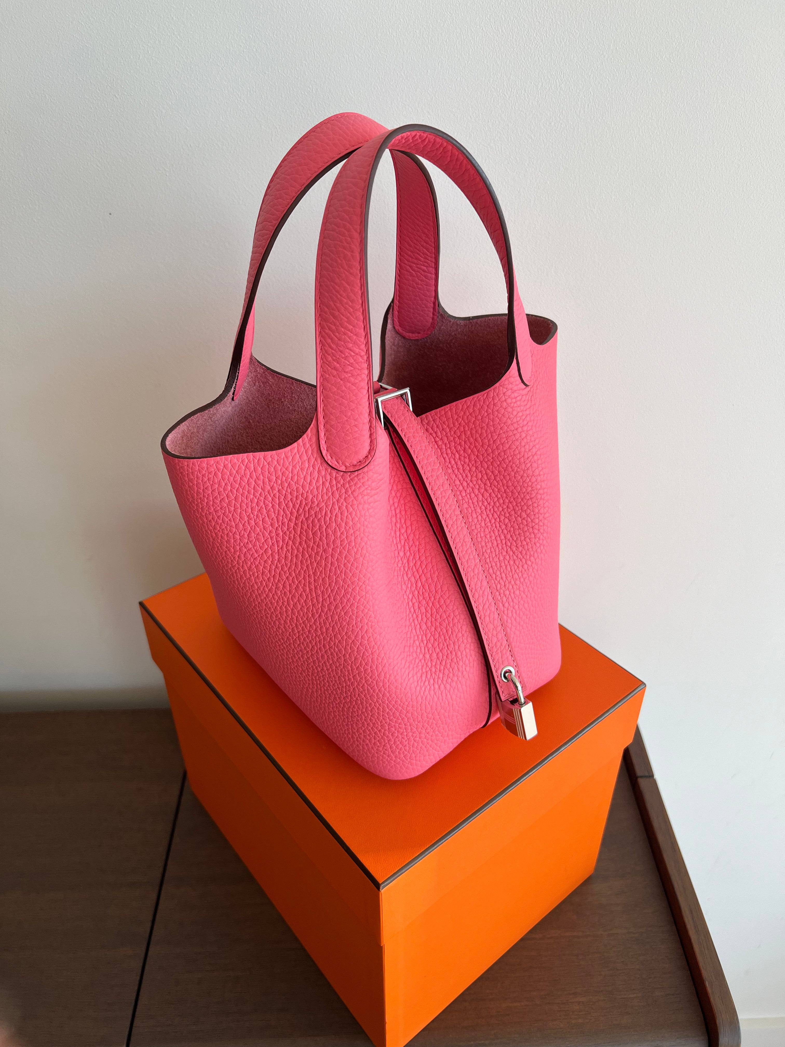 Hermès Picotin 18cm Rose Azalee PHW、mySite、garminoutage.com