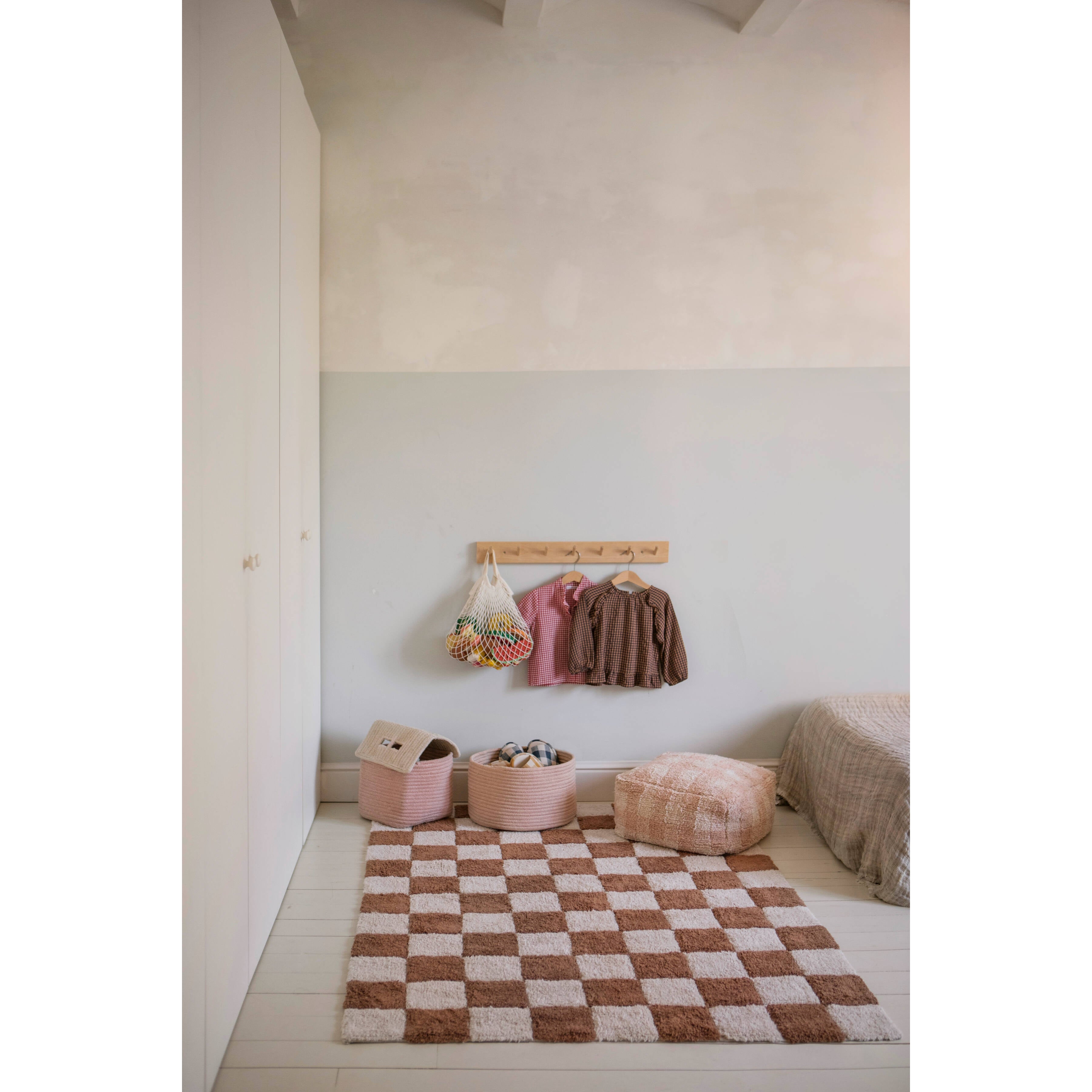 Little Chefs Vichy Rose Pouf、mySite、gigharbornorthrealestate