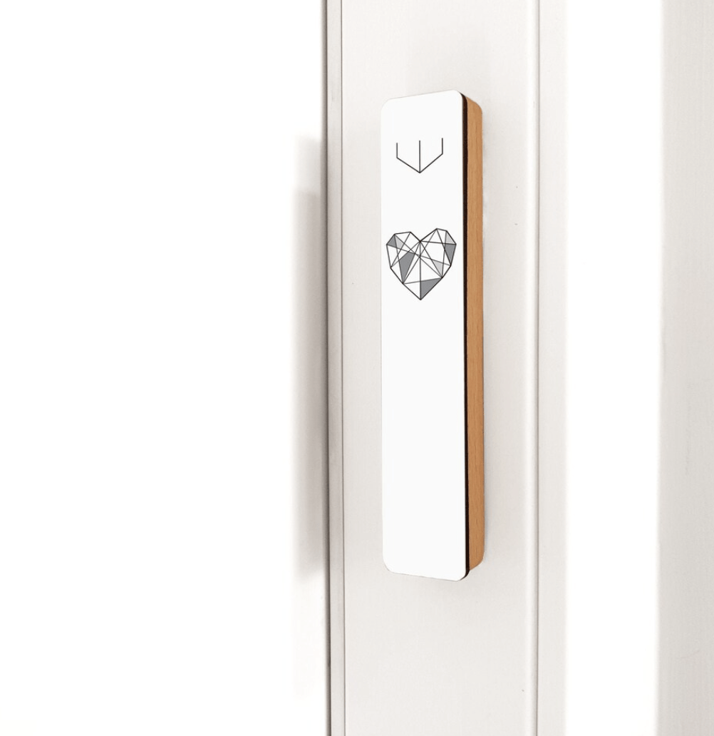 Geometric Heart Mezuzah by Gala Studio、mySite、topwebapps