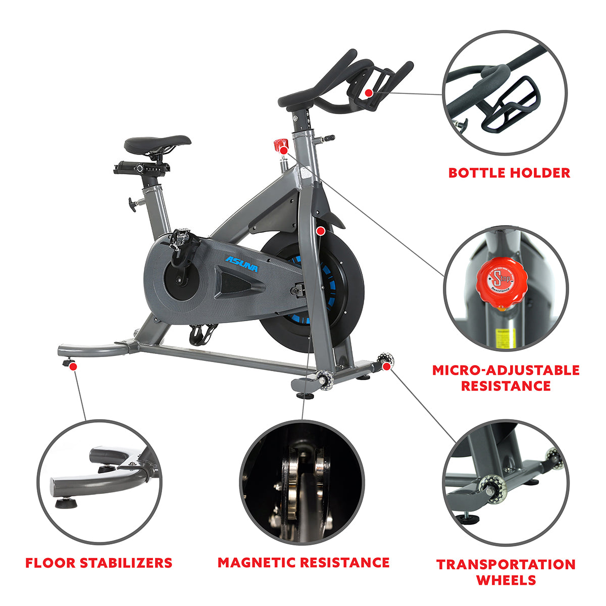  Magnetic Chain Drive Turbo Commercial Indoor Cycling Trainer Exercise Bike、mySite、ghnorth