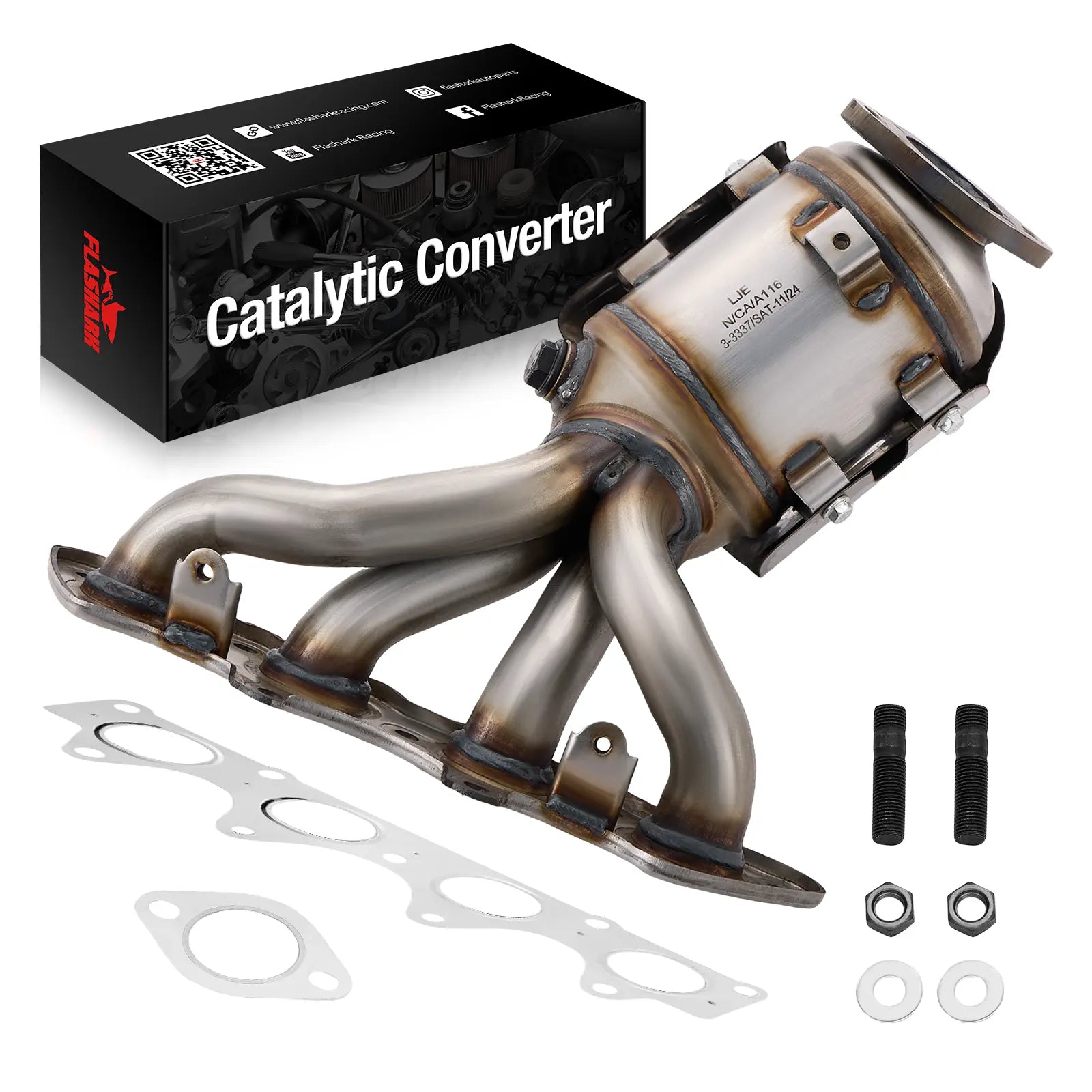 Catalytic Converter Kit for 2012-2017 Hyundai Accent/Veloster Kia Rio/Soul L4 1.6L、mySite、nflplayoffbracketp