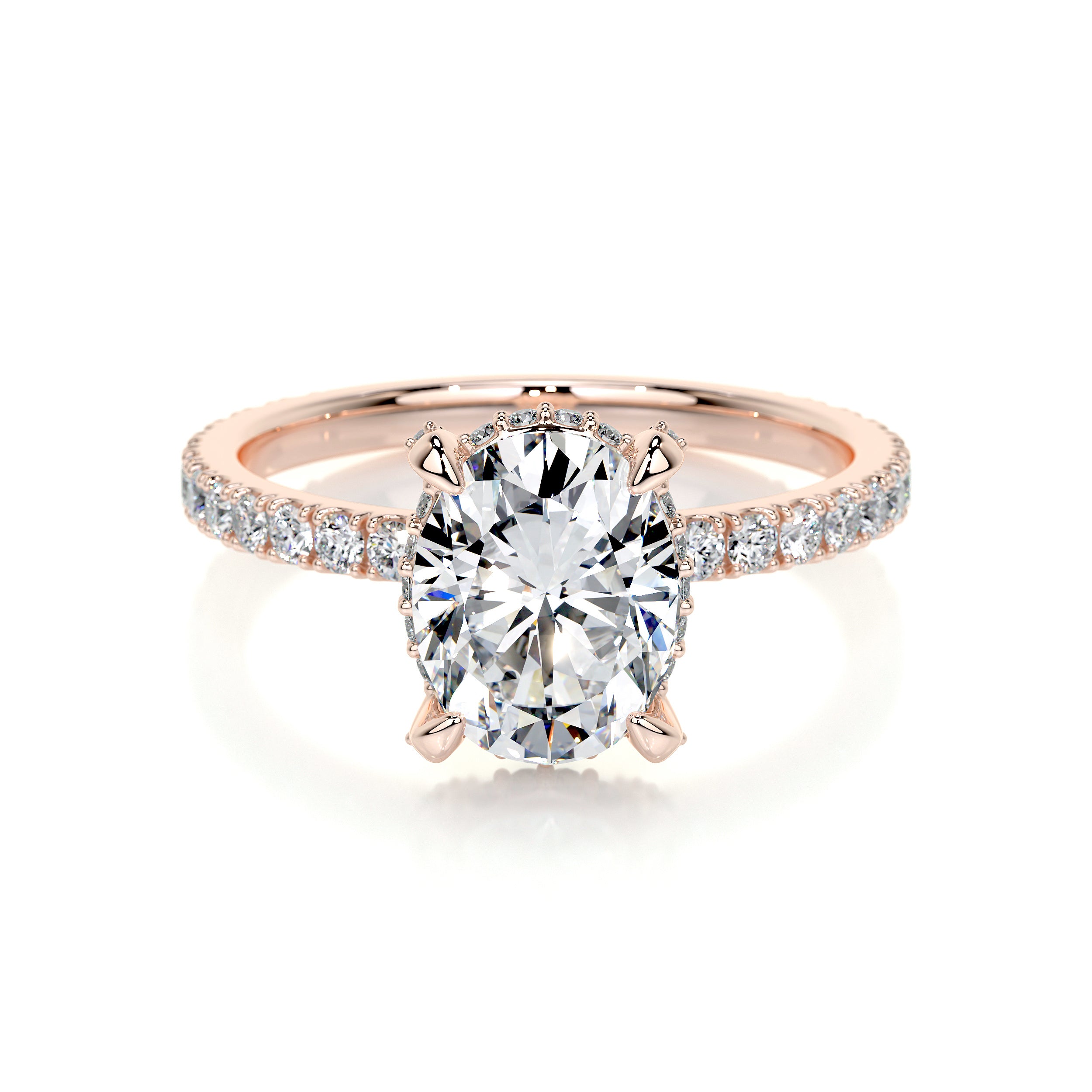 Alicia Lab Grown Diamond Ring -14K Rose Gold、mySite、hinf8tx79