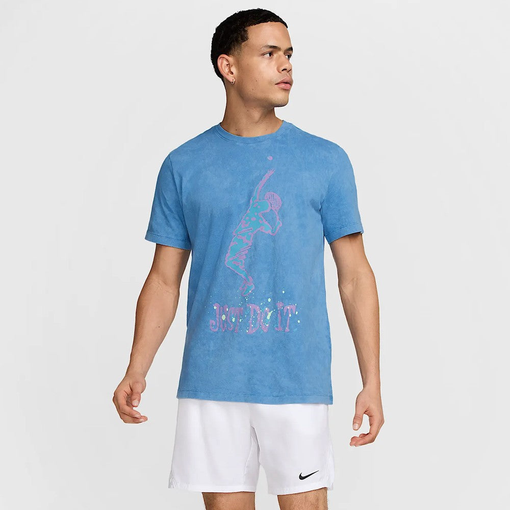 Nike Men's Court Serve Tee - Star Blue