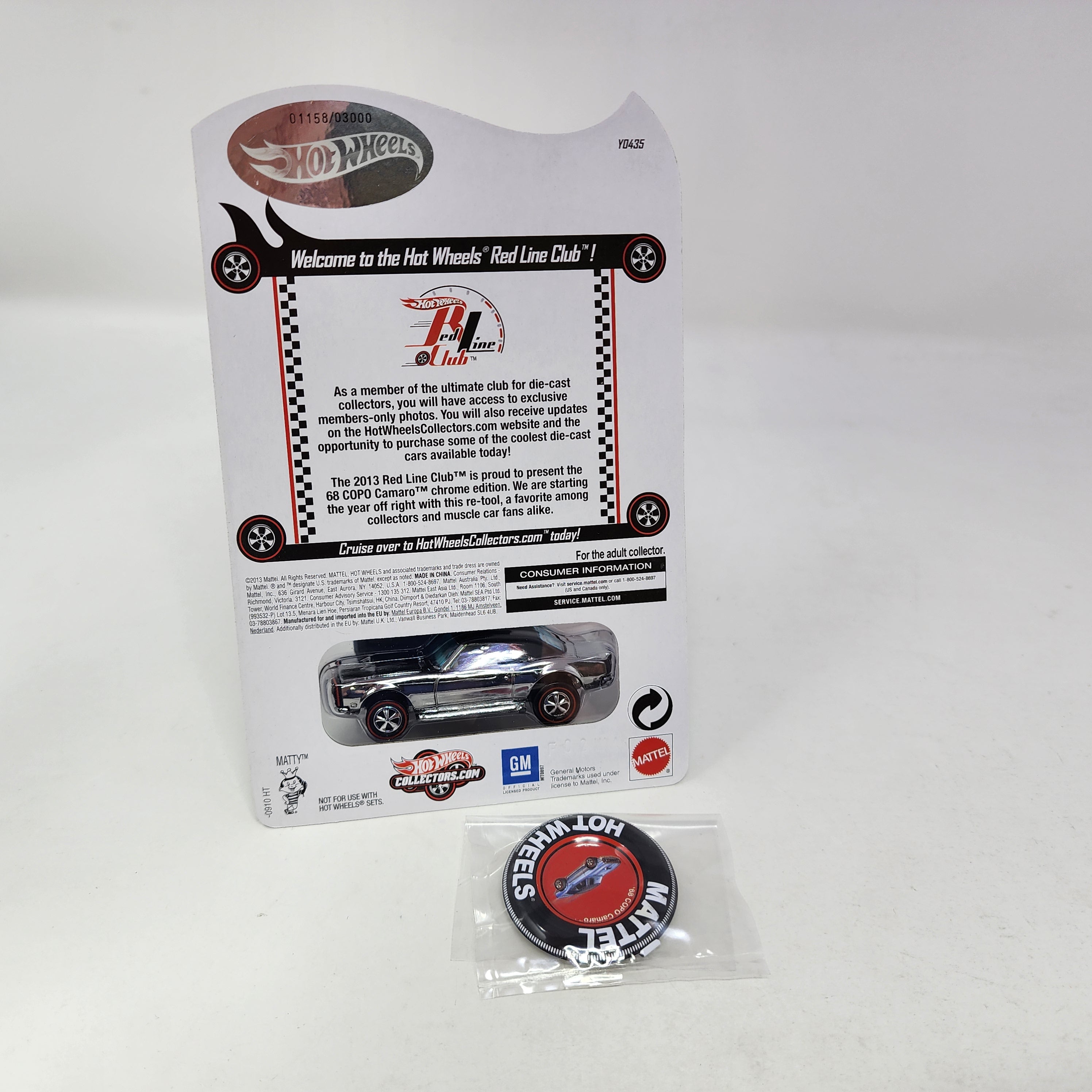 '68 Copo Camaro Chrome * Hot Wheels Red Line Club RLC Exclusive、mySite、hgirdovlk