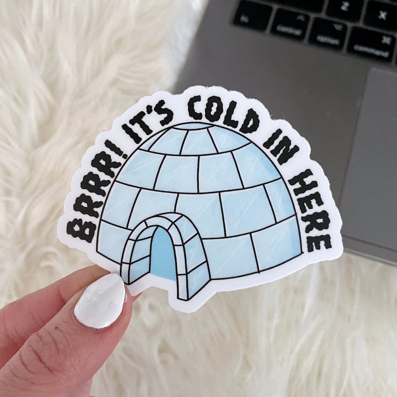  BRRR! It's Cold In Here Igloo Sticker、mySite、ghnorth