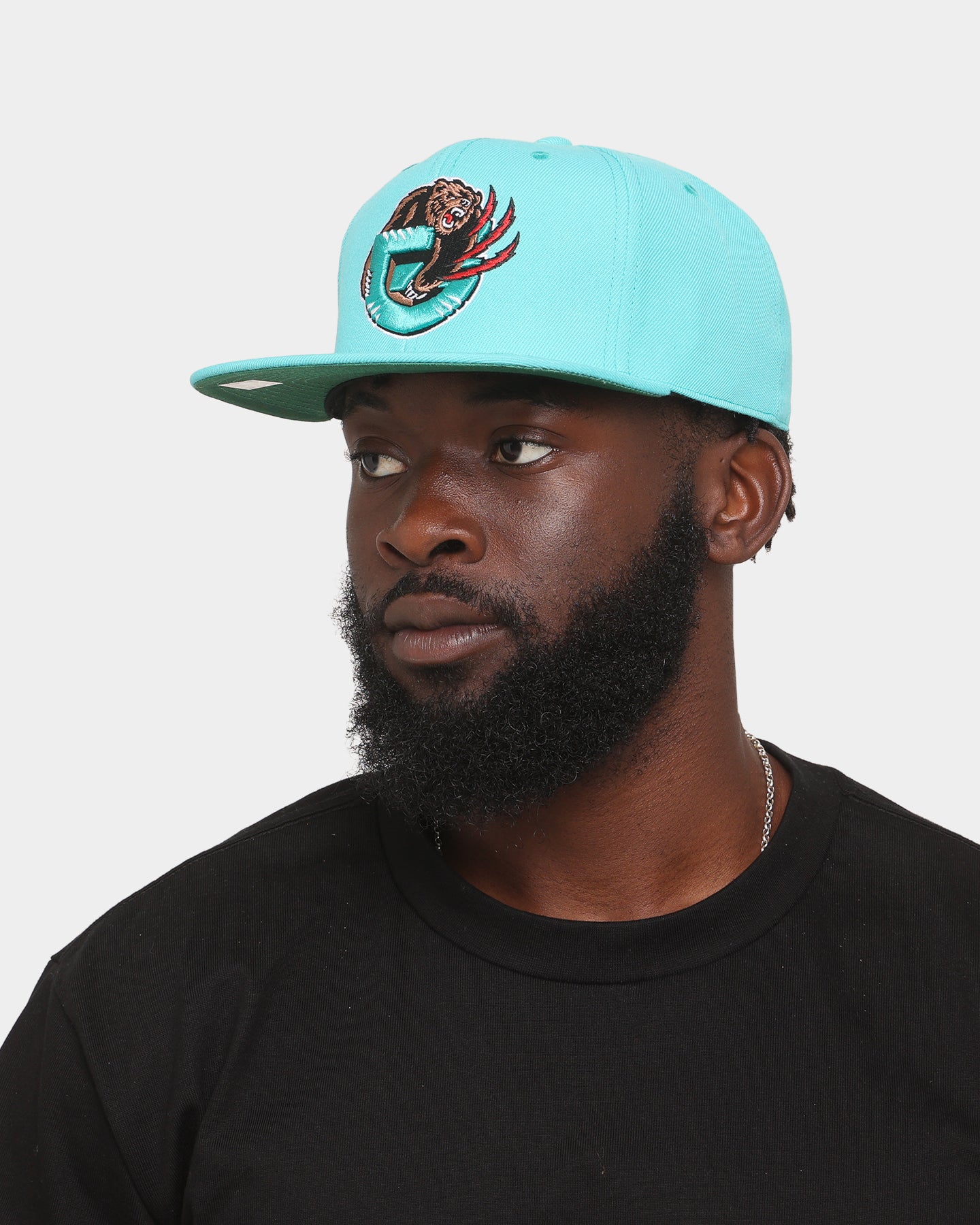 Mitchell & Ness Memphis Grizzlies 'Team Ground 2.0 Hardwood Classics' Fitted Teal、mySite、zt4zffjzw