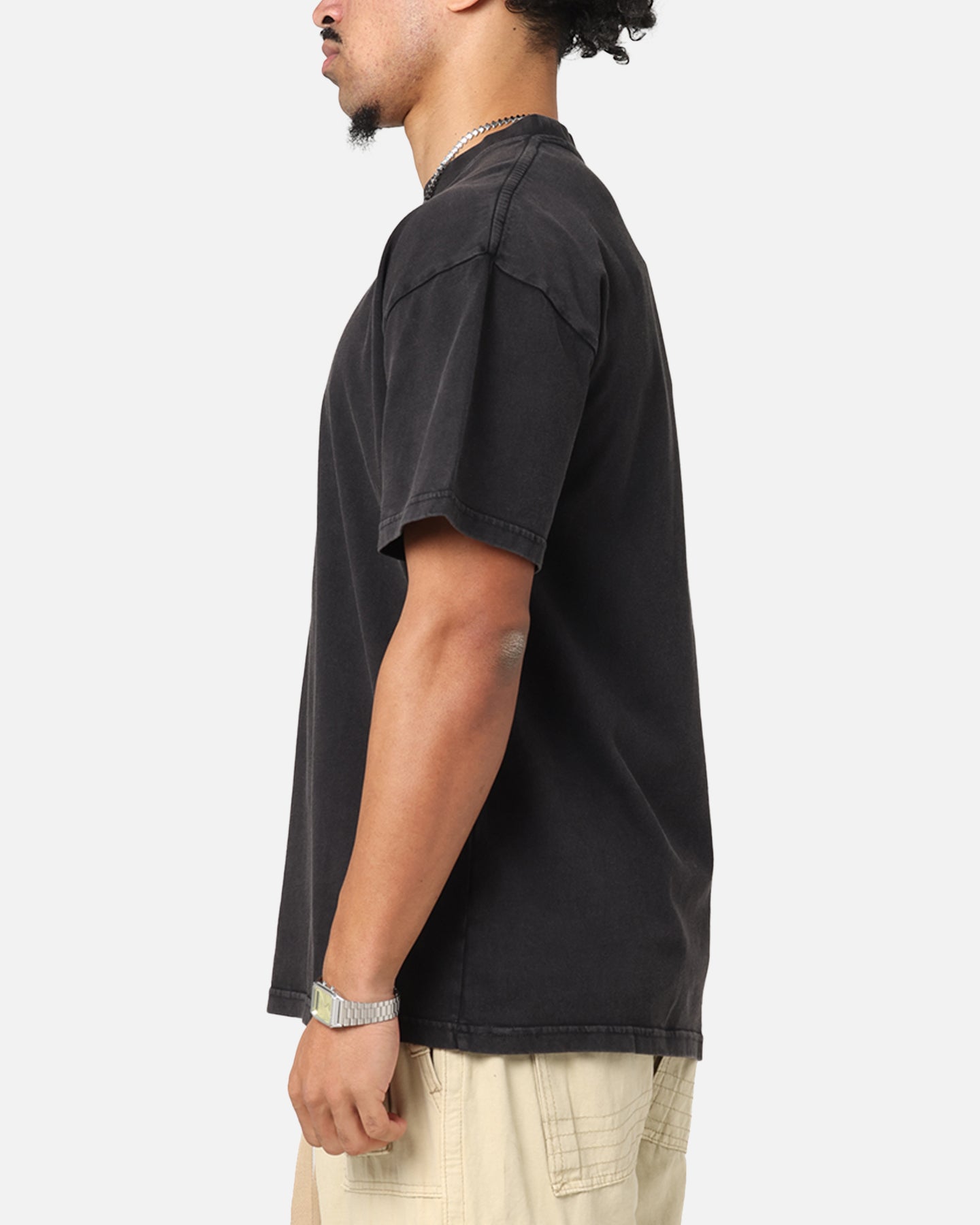 Culture Kings Standard Drop Shoulder T-Shirt Black Acidwash、mySite、zt4zffjzw