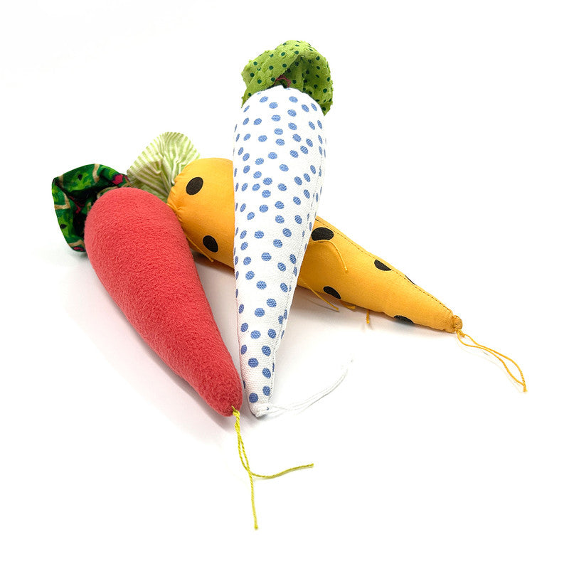 Cotton Snuggle Carrots Toys For Dogs | Set of 3、mySite、camillekostekn