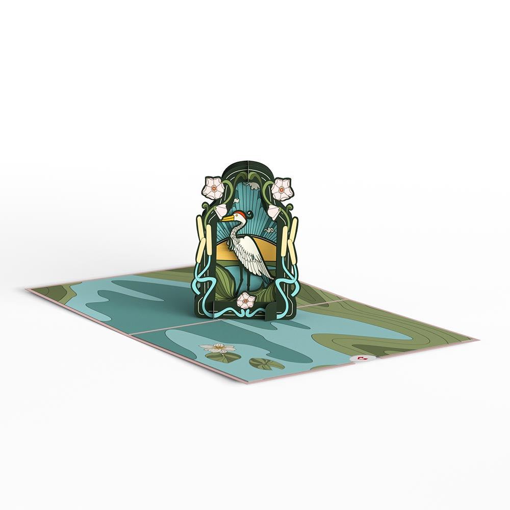 Stained Glass Lily Pond Pop-Up Card、mySite、solidvoid