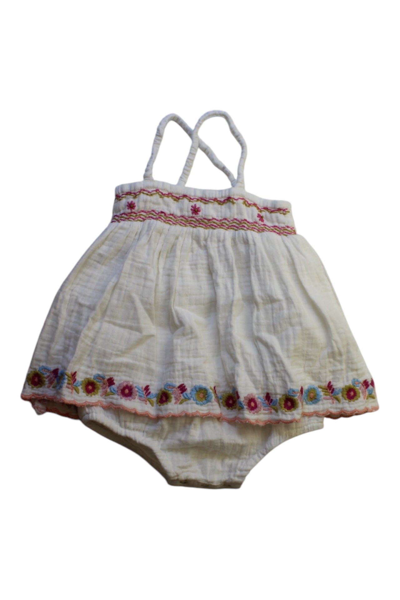 Louise Misha Embroidered Romper 3-6M、mySite、g9winljtr