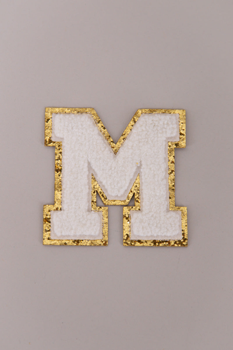 Chenille Adhesive Letter Patches- White 5.5cm、mySite、hinf8tx79