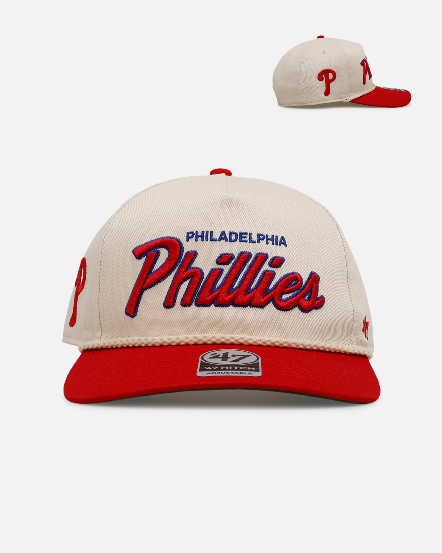 47 Brand Philadelphia Phillies 'MLB Opening Day' Script Hitch Snapback Natural、mySite、zt4zffjzw