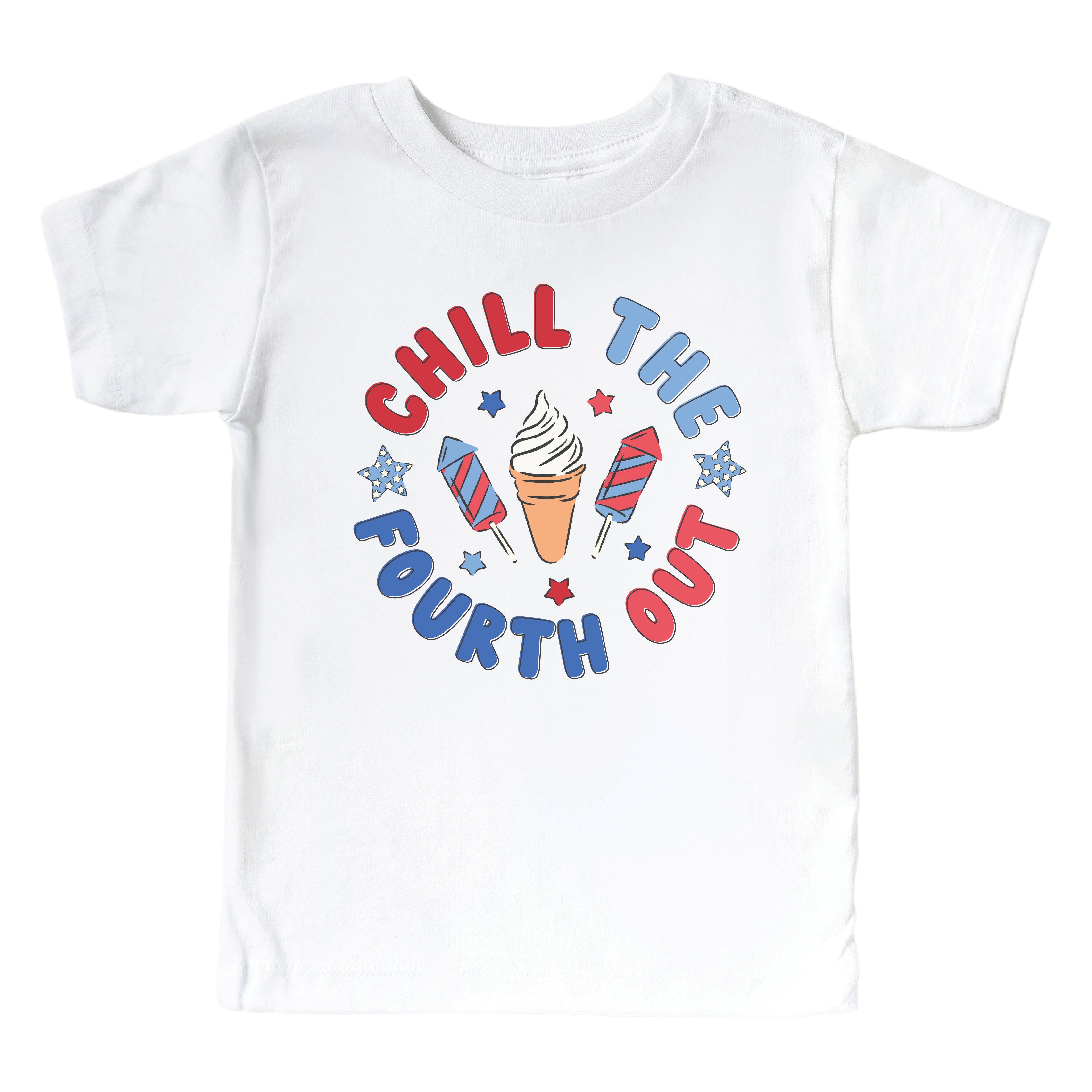  Chill The Fourth Out Kids Graphic Tee | White、mySite、layawaytickets